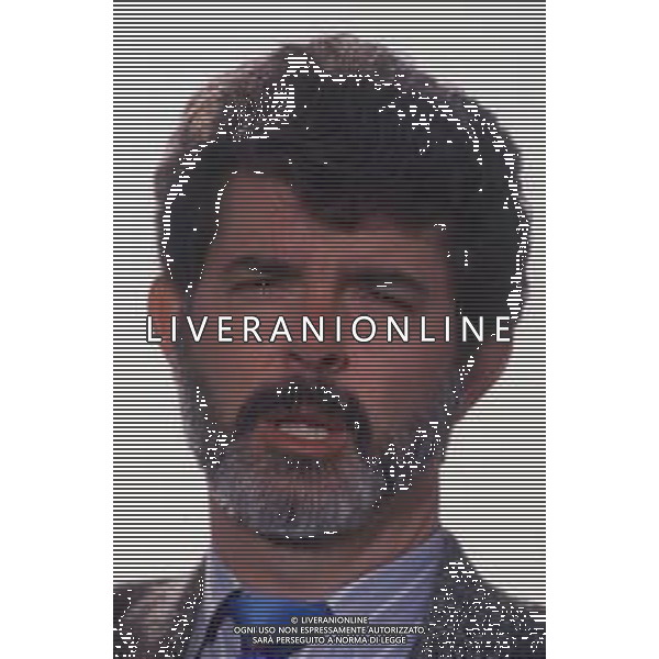 DIAP-RETROSPETTIVA GEORGE LUCAS REGSTA NELLA FOTO GEORGE LUCAS A CANNES NELL\'ANNO 1988 AG ALDO LIVERANI SAS