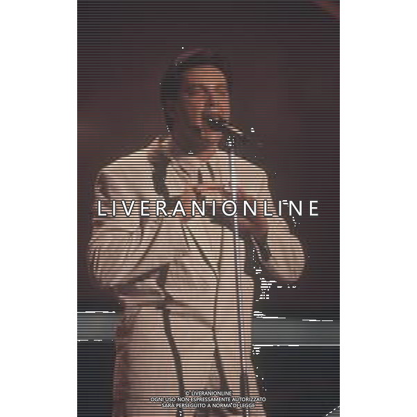 DIAP-RETROSPETTIVA ALAN SORRENTI CANTANTE NELLA FOTO ALAN SORRENTI A SANREMO NELL\'ANNO 1988 AG ALDO LIVERANI SAS