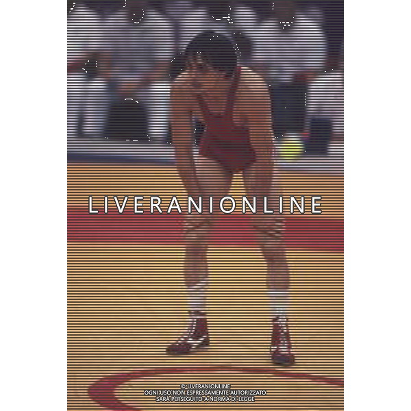 DIAP-RETROSPETTIVA VINCENZO MAENZA LOTTATORE NELLA FOTO VINCENZO MAENZA ALLE OLIMPIADI DI SEUL NELL\'ANNO 1988 AG ALDO LIVERANI SAS
