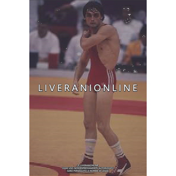 DIAP-RETROSPETTIVA VINCENZO MAENZA LOTTATORE NELLA FOTO VINCENZO MAENZA ALLE OLIMPIADI DI SEUL NELL\'ANNO 1988 AG ALDO LIVERANI SAS