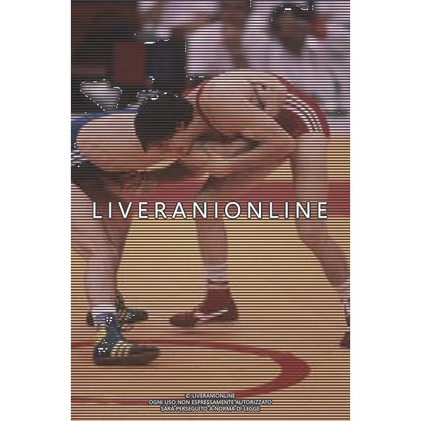 DIAP-RETROSPETTIVA VINCENZO MAENZA LOTTATORE NELLA FOTO VINCENZO MAENZA ALLE OLIMPIADI DI SEUL NELL\'ANNO 1988 AG ALDO LIVERANI SAS