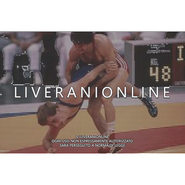 DIAP-RETROSPETTIVA VINCENZO MAENZA LOTTATORE NELLA FOTO VINCENZO MAENZA ALLE OLIMPIADI DI SEUL NELL\'ANNO 1988 AG ALDO LIVERANI SAS