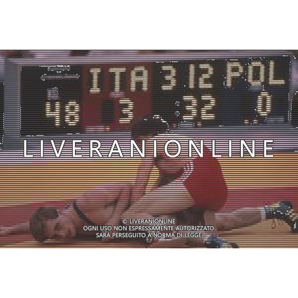 DIAP-RETROSPETTIVA VINCENZO MAENZA LOTTATORE NELLA FOTO VINCENZO MAENZA ALLE OLIMPIADI DI SEUL NELL\'ANNO 1988 AG ALDO LIVERANI SAS