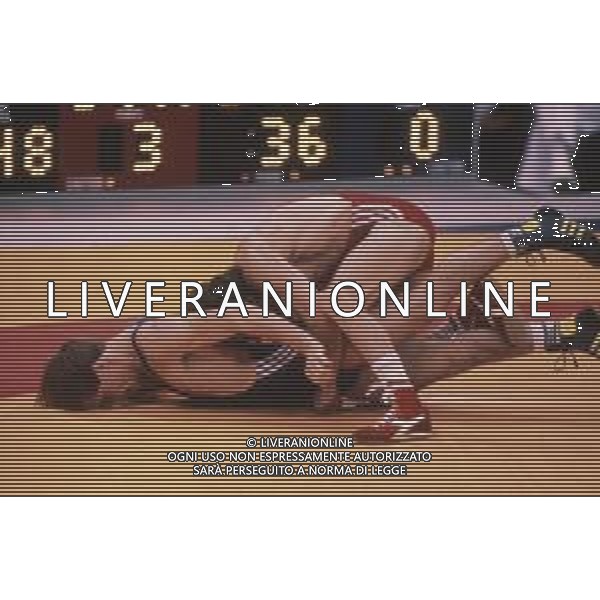 DIAP-RETROSPETTIVA VINCENZO MAENZA LOTTATORE NELLA FOTO VINCENZO MAENZA ALLE OLIMPIADI DI SEUL NELL\'ANNO 1988 AG ALDO LIVERANI SAS