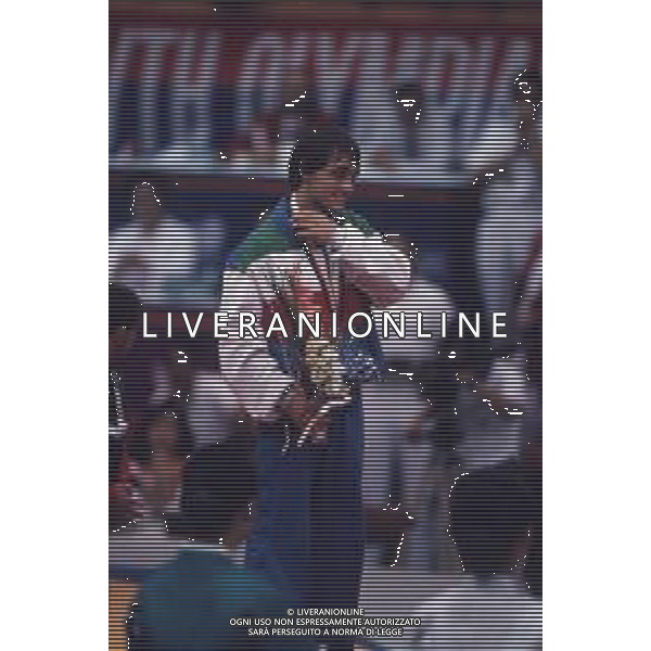 DIAP-RETROSPETTIVA VINCENZO MAENZA LOTTATORE NELLA FOTO VINCENZO MAENZA ALLE OLIMPIADI DI SEUL NELL\'ANNO 1988 AG ALDO LIVERANI SAS