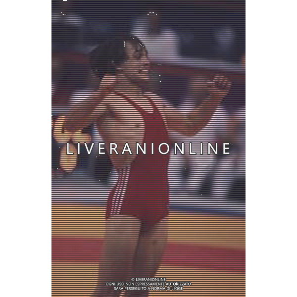 DIAP-RETROSPETTIVA VINCENZO MAENZA LOTTATORE NELLA FOTO VINCENZO MAENZA ALLE OLIMPIADI DI SEUL NELL\'ANNO 1988 AG ALDO LIVERANI SAS