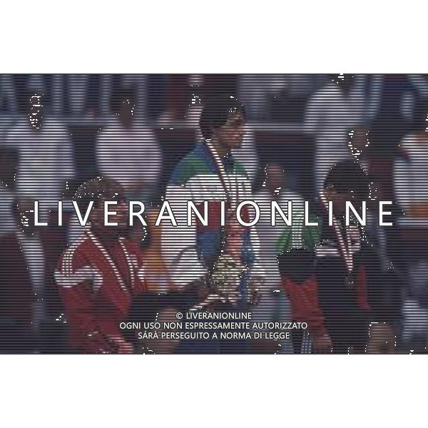 DIAP-RETROSPETTIVA VINCENZO MAENZA LOTTATORE NELLA FOTO VINCENZO MAENZA ALLE OLIMPIADI DI SEUL NELL\'ANNO 1988 AG ALDO LIVERANI SAS