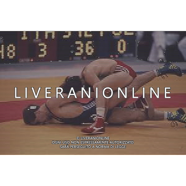 DIAP-RETROSPETTIVA VINCENZO MAENZA LOTTATORE NELLA FOTO VINCENZO MAENZA ALLE OLIMPIADI DI SEUL NELL\'ANNO 1988 AG ALDO LIVERANI SAS