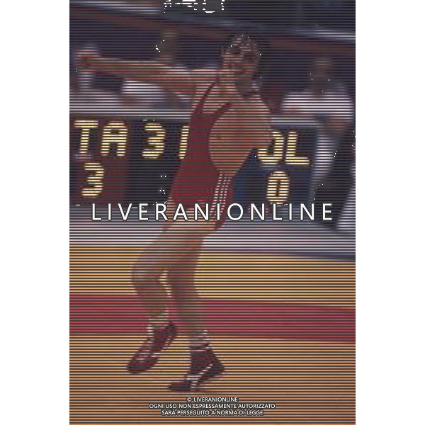 DIAP-RETROSPETTIVA VINCENZO MAENZA LOTTATORE NELLA FOTO VINCENZO MAENZA ALLE OLIMPIADI DI SEUL NELL\'ANNO 1988 AG ALDO LIVERANI SAS