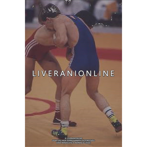 DIAP-RETROSPETTIVA VINCENZO MAENZA LOTTATORE NELLA FOTO VINCENZO MAENZA ALLE OLIMPIADI DI SEUL NELL\'ANNO 1988 AG ALDO LIVERANI SAS