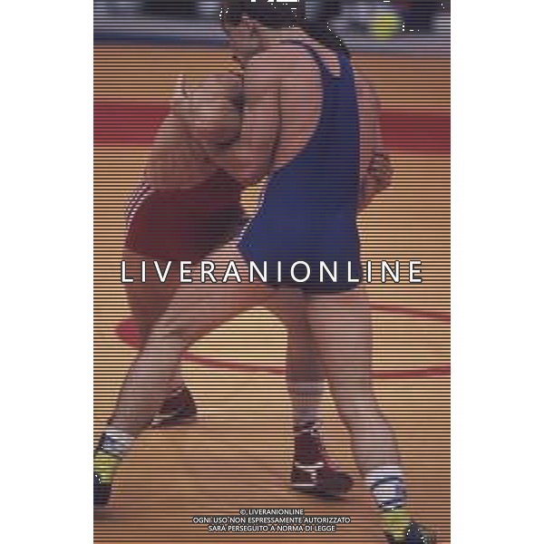 DIAP-RETROSPETTIVA VINCENZO MAENZA LOTTATORE NELLA FOTO VINCENZO MAENZA ALLE OLIMPIADI DI SEUL NELL\'ANNO 1988 AG ALDO LIVERANI SAS