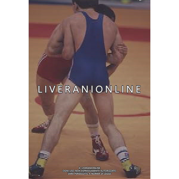 DIAP-RETROSPETTIVA VINCENZO MAENZA LOTTATORE NELLA FOTO VINCENZO MAENZA ALLE OLIMPIADI DI SEUL NELL\'ANNO 1988 AG ALDO LIVERANI SAS