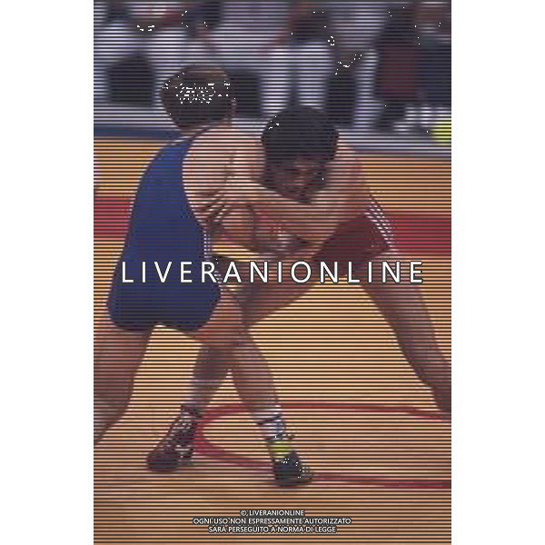 DIAP-RETROSPETTIVA VINCENZO MAENZA LOTTATORE NELLA FOTO VINCENZO MAENZA ALLE OLIMPIADI DI SEUL NELL\'ANNO 1988 AG ALDO LIVERANI SAS