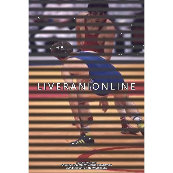 DIAP-RETROSPETTIVA VINCENZO MAENZA LOTTATORE NELLA FOTO VINCENZO MAENZA ALLE OLIMPIADI DI SEUL NELL\'ANNO 1988 AG ALDO LIVERANI SAS