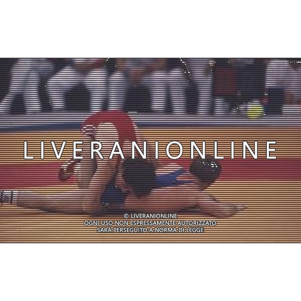 DIAP-RETROSPETTIVA VINCENZO MAENZA LOTTATORE NELLA FOTO VINCENZO MAENZA ALLE OLIMPIADI DI SEUL NELL\'ANNO 1988 AG ALDO LIVERANI SAS