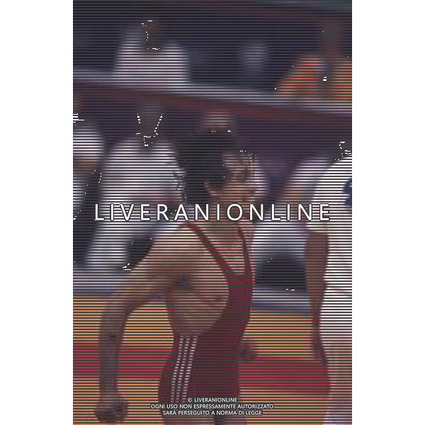 DIAP-RETROSPETTIVA VINCENZO MAENZA LOTTATORE NELLA FOTO VINCENZO MAENZA ALLE OLIMPIADI DI SEUL NELL\'ANNO 1988 AG ALDO LIVERANI SAS