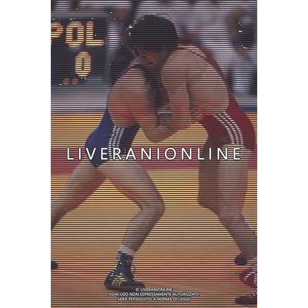 DIAP-RETROSPETTIVA VINCENZO MAENZA LOTTATORE NELLA FOTO VINCENZO MAENZA ALLE OLIMPIADI DI SEUL NELL\'ANNO 1988 AG ALDO LIVERANI SAS