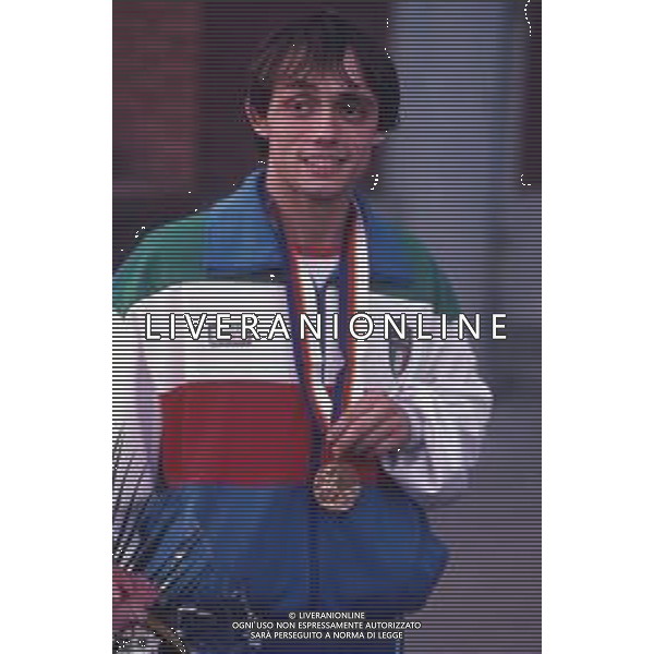 DIAP-RETROSPETTIVA VINCENZO MAENZA LOTTATORE NELLA FOTO VINCENZO MAENZA ALLE OLIMPIADI DI SEUL NELL\'ANNO 1988 AG ALDO LIVERANI SAS