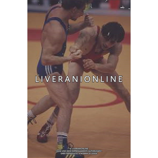 DIAP-RETROSPETTIVA VINCENZO MAENZA LOTTATORE NELLA FOTO VINCENZO MAENZA ALLE OLIMPIADI DI SEUL NELL\'ANNO 1988 AG ALDO LIVERANI SAS
