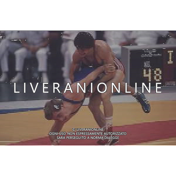 DIAP-RETROSPETTIVA VINCENZO MAENZA LOTTATORE NELLA FOTO VINCENZO MAENZA ALLE OLIMPIADI DI SEUL NELL\'ANNO 1988 AG ALDO LIVERANI SAS