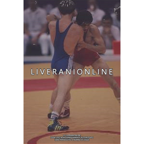 DIAP-RETROSPETTIVA VINCENZO MAENZA LOTTATORE NELLA FOTO VINCENZO MAENZA ALLE OLIMPIADI DI SEUL NELL\'ANNO 1988 AG ALDO LIVERANI SAS