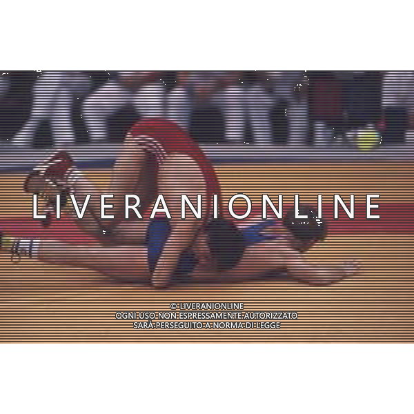 DIAP-RETROSPETTIVA VINCENZO MAENZA LOTTATORE NELLA FOTO VINCENZO MAENZA ALLE OLIMPIADI DI SEUL NELL\'ANNO 1988 AG ALDO LIVERANI SAS
