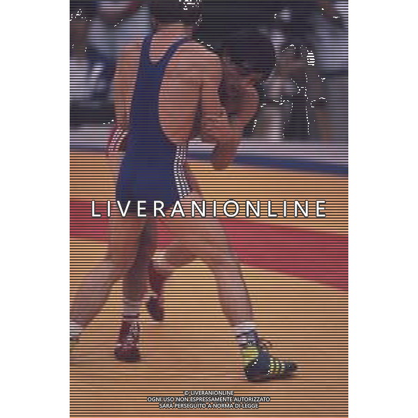 DIAP-RETROSPETTIVA VINCENZO MAENZA LOTTATORE NELLA FOTO VINCENZO MAENZA ALLE OLIMPIADI DI SEUL NELL\'ANNO 1988 AG ALDO LIVERANI SAS