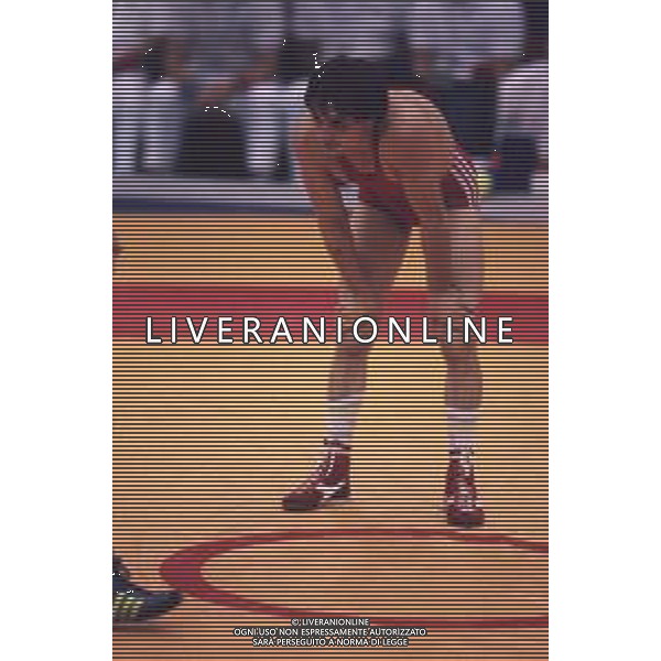DIAP-RETROSPETTIVA VINCENZO MAENZA LOTTATORE NELLA FOTO VINCENZO MAENZA ALLE OLIMPIADI DI SEUL NELL\'ANNO 1988 AG ALDO LIVERANI SAS