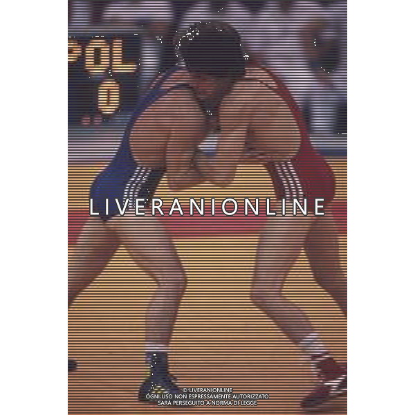 DIAP-RETROSPETTIVA VINCENZO MAENZA LOTTATORE NELLA FOTO VINCENZO MAENZA ALLE OLIMPIADI DI SEUL NELL\'ANNO 1988 AG ALDO LIVERANI SAS