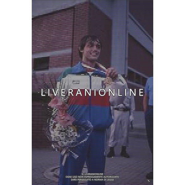 DIAP-RETROSPETTIVA VINCENZO MAENZA LOTTATORE NELLA FOTO VINCENZO MAENZA ALLE OLIMPIADI DI SEUL NELL\'ANNO 1988 AG ALDO LIVERANI SAS