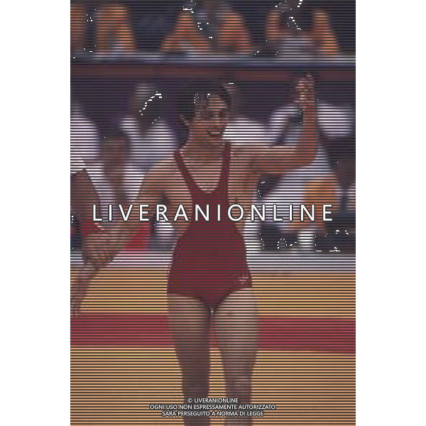 DIAP-RETROSPETTIVA VINCENZO MAENZA LOTTATORE NELLA FOTO VINCENZO MAENZA ALLE OLIMPIADI DI SEUL NELL\'ANNO 1988 AG ALDO LIVERANI SAS