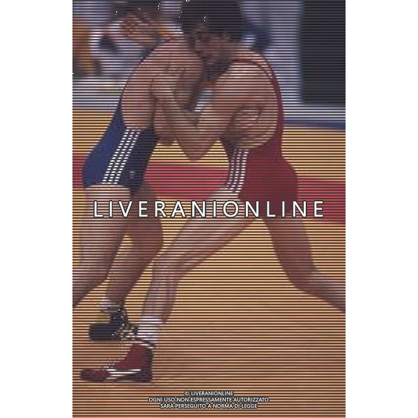 DIAP-RETROSPETTIVA VINCENZO MAENZA LOTTATORE NELLA FOTO VINCENZO MAENZA ALLE OLIMPIADI DI SEUL NELL\'ANNO 1988 AG ALDO LIVERANI SAS