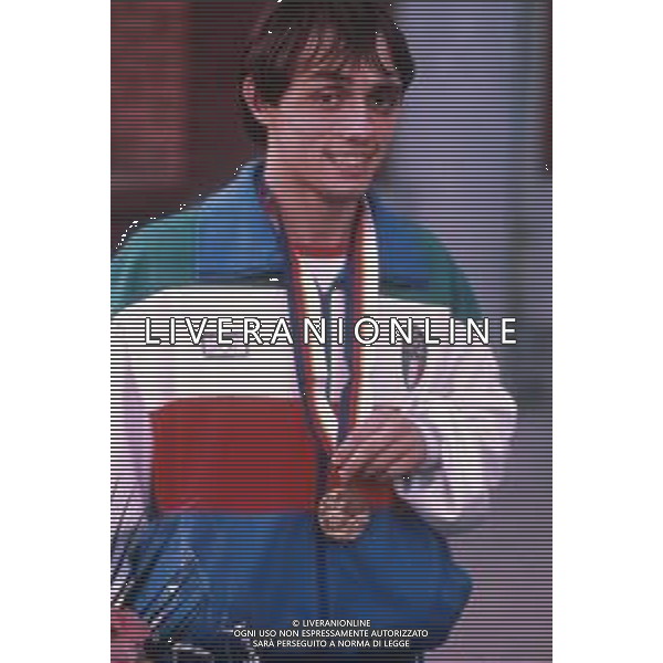 DIAP-RETROSPETTIVA VINCENZO MAENZA LOTTATORE NELLA FOTO VINCENZO MAENZA ALLE OLIMPIADI DI SEUL NELL\'ANNO 1988 AG ALDO LIVERANI SAS