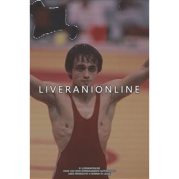 DIAP-RETROSPETTIVA VINCENZO MAENZA LOTTATORE NELLA FOTO VINCENZO MAENZA ALLE OLIMPIADI DI SEUL NELL\'ANNO 1988 AG ALDO LIVERANI SAS