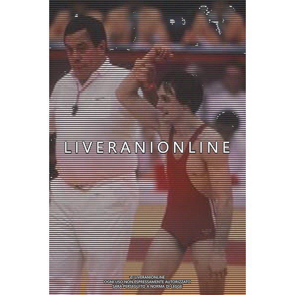 DIAP-RETROSPETTIVA VINCENZO MAENZA LOTTATORE NELLA FOTO VINCENZO MAENZA ALLE OLIMPIADI DI SEUL NELL\'ANNO 1988 AG ALDO LIVERANI SAS
