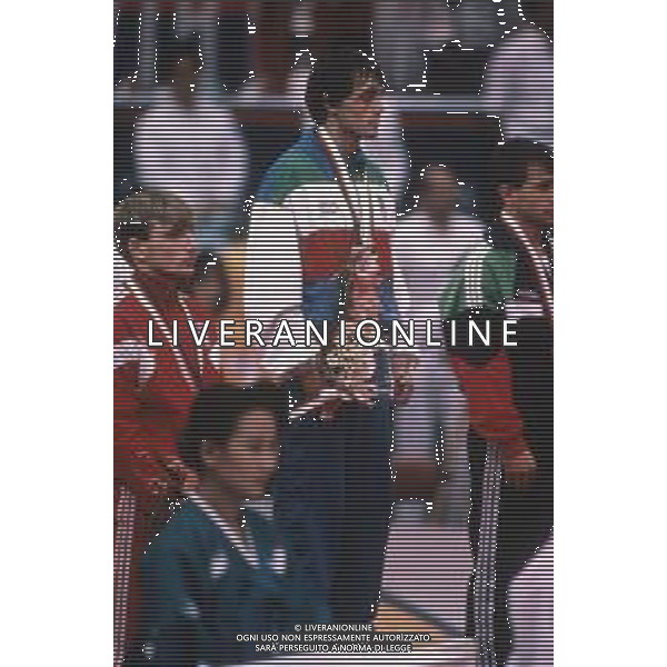 DIAP-RETROSPETTIVA VINCENZO MAENZA LOTTATORE NELLA FOTO VINCENZO MAENZA ALLE OLIMPIADI DI SEUL NELL\'ANNO 1988 AG ALDO LIVERANI SAS
