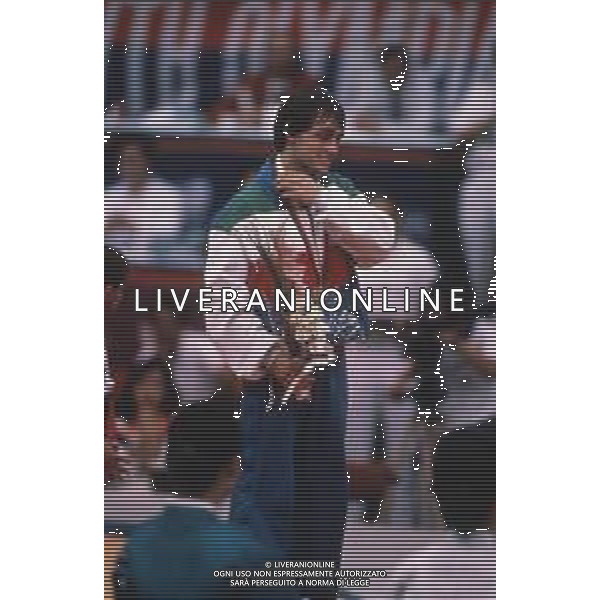 DIAP-RETROSPETTIVA VINCENZO MAENZA LOTTATORE NELLA FOTO VINCENZO MAENZA ALLE OLIMPIADI DI SEUL NELL\'ANNO 1988 AG ALDO LIVERANI SAS