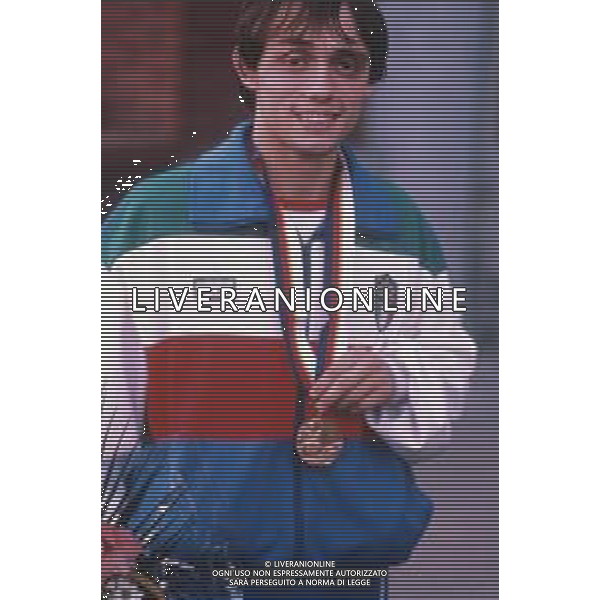 DIAP-RETROSPETTIVA VINCENZO MAENZA LOTTATORE NELLA FOTO VINCENZO MAENZA ALLE OLIMPIADI DI SEUL NELL\'ANNO 1988 AG ALDO LIVERANI SAS