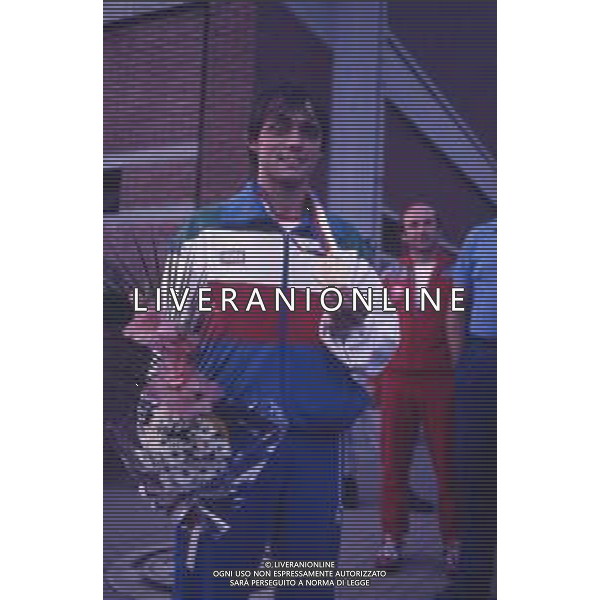 DIAP-RETROSPETTIVA VINCENZO MAENZA LOTTATORE NELLA FOTO VINCENZO MAENZA ALLE OLIMPIADI DI SEUL NELL\'ANNO 1988 AG ALDO LIVERANI SAS