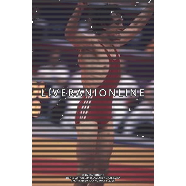 DIAP-RETROSPETTIVA VINCENZO MAENZA LOTTATORE NELLA FOTO VINCENZO MAENZA ALLE OLIMPIADI DI SEUL NELL\'ANNO 1988 AG ALDO LIVERANI SAS