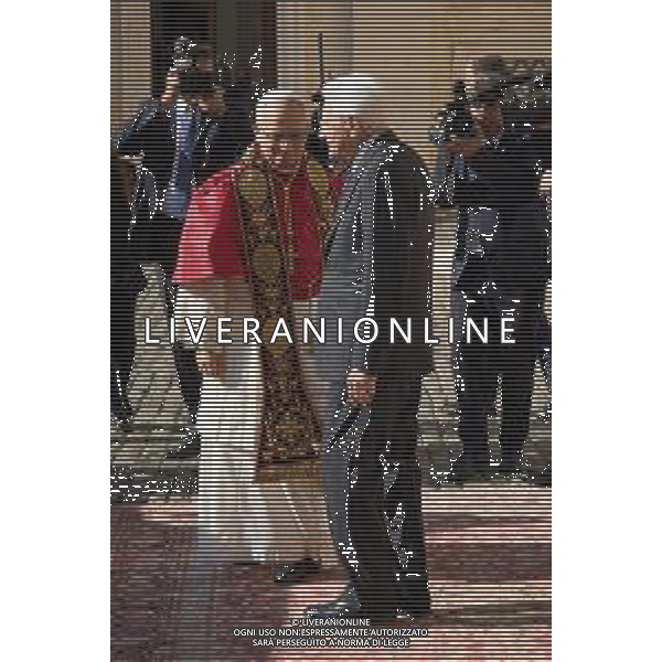 Roma 14 Ottobre 2025 Il presidente della Repubblica Italiana Sergio Mattarella incontra Sua Santita’ Papa Leone XIV al Quirinale Nella foto: Papa Leone XIV, Sergio Mattarella Foto credit: Andrea Bracaglia- AGENZIA ALDO LIVERANI SAS
