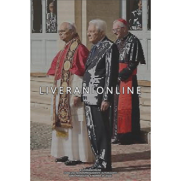 Roma 14 Ottobre 2025 Il presidente della Repubblica Italiana Sergio Mattarella incontra Sua Santita’ Papa Leone XIV al Quirinale Nella foto: Papa Leone XIV, Sergio Mattarella Foto credit: Andrea Bracaglia- AGENZIA ALDO LIVERANI SAS