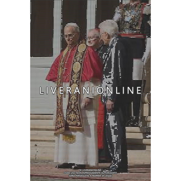 Roma 14 Ottobre 2025 Il presidente della Repubblica Italiana Sergio Mattarella incontra Sua Santita’ Papa Leone XIV al Quirinale Nella foto: Papa Leone XIV, Sergio Mattarella Foto credit: Andrea Bracaglia- AGENZIA ALDO LIVERANI SAS