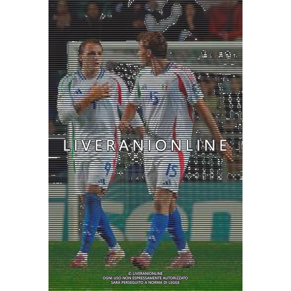 TVEM October 11, 2025 Tallinn, Estonia - Estonia vs Italy - European Qualifiers FIFA World Cup 2026 Matchday 7 - A. Le Coq Arena. In the pic: Mateo Retegui of Italy and Pio Esposito of Italy ©TVEM Emmanuele Mastrodonato - AGENZIA ALDO LIVERANI SAS