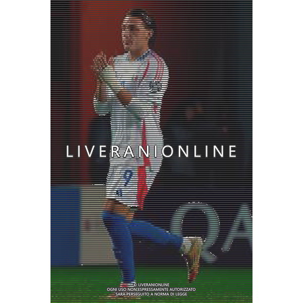 TVEM October 11, 2025 Tallinn, Estonia - Estonia vs Italy - European Qualifiers FIFA World Cup 2026 Matchday 7 - A. Le Coq Arena. In the pic: Mateo Retegui of Italy ©TVEM Emmanuele Mastrodonato - AGENZIA ALDO LIVERANI SAS