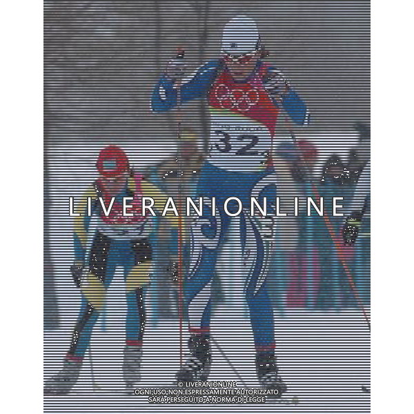 PRAGELATO (TO) 24/02/2006 XX OLIMPIADI INVERNALI 30 KM FONDO FEMMINILE NELLA FOTO CONFORTOLA ANTONELLA PH GIGI ARCAINI/AG.ALDO LIVERANI
