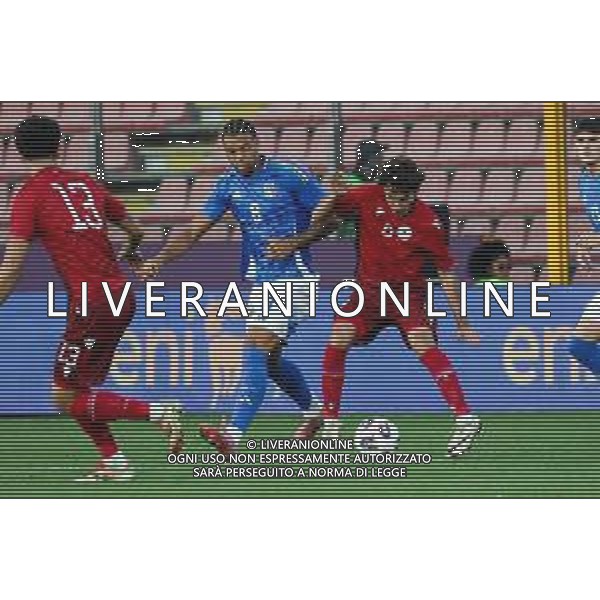 TVRCOR – Nazionale maschile Under 21 – qualificazione Europei U21 – Italia U-21 vs Armenia U-21 - Fase a gironi Gruppo E – Stadio Giovanni Zini Cremona (CR) 14-10-2025 nella foto Cher Ndour e Karlen Hovhannisyan foto roberta corradin-ag aldo liverani sas