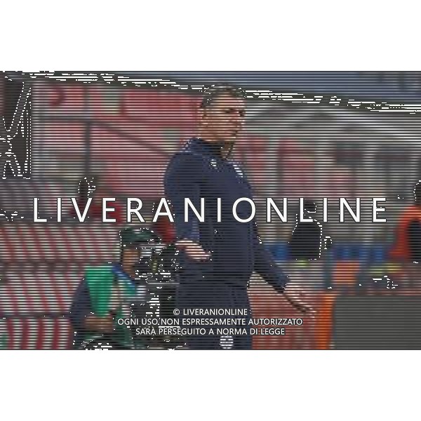 TVRCOR – Nazionale maschile Under 21 – qualificazione Europei U21 – Italia U-21 vs Armenia U-21 - Fase a gironi Gruppo E – Stadio Giovanni Zini Cremona (CR) 14-10-2025 nella foto Allenatore Armen Gyulbudaghyants (Armenia U21) foto roberta corradin-ag aldo liverani sas
