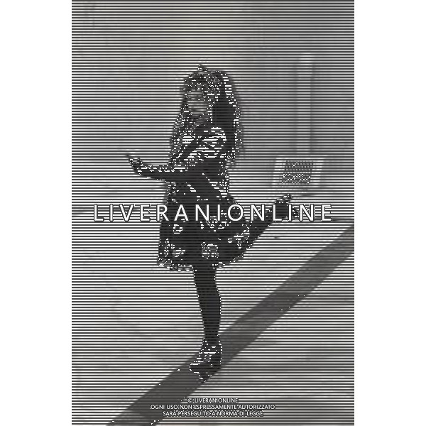 NEG-RETROSPETTIVA LENA LOVICH CANTANTE NELLA FOTO LENA LOVICH A SANREMO NELL\'ANNO 1982 AG ALDO LIVERANI SAS