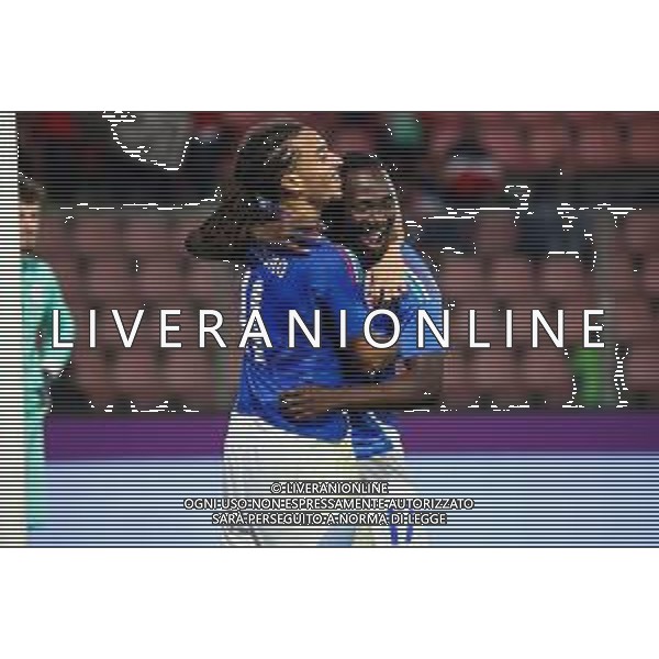 TVRCOR – Nazionale maschile Under 21 – qualificazione Europei U21 – Italia U-21 vs Armenia U-21 - Fase a gironi Gruppo E – Stadio Giovanni Zini Cremona (CR) 14-10-2025 nella foto esultanza dopo il goal di Seydou Fini ©TVRCOR Corradin Roberta - AGENZIA ALDO LIVERANI SAS